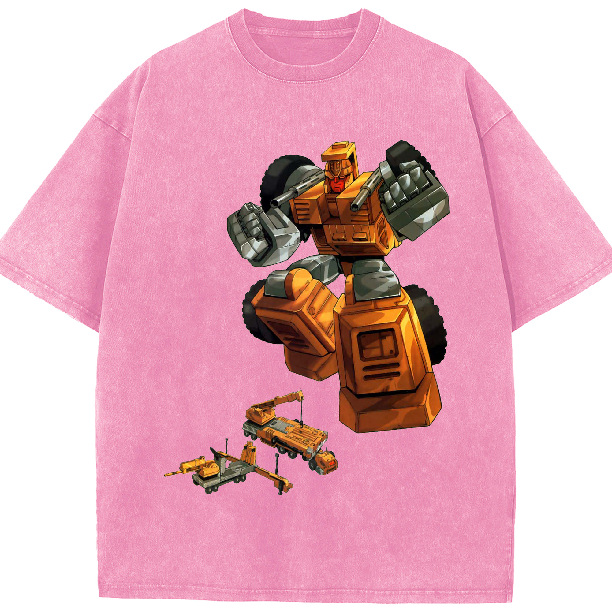 （画像用）  綿100% ヴィンテージ風 半袖Tシャツ（フロントプリント）